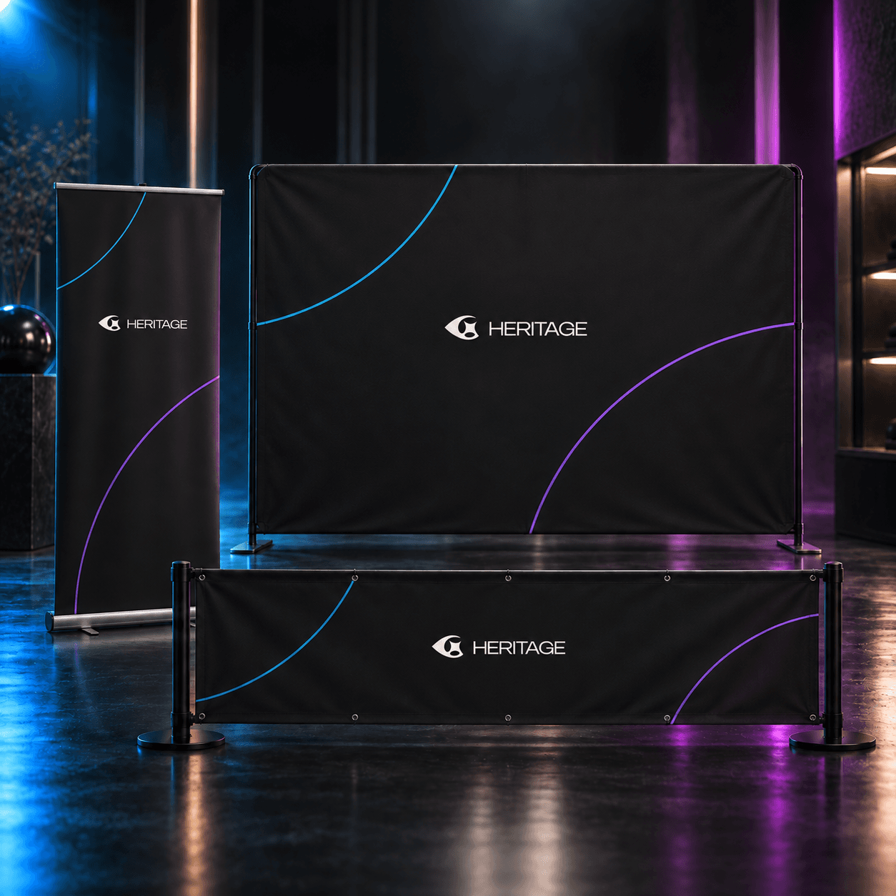 Mockup Heritage — Kit événement